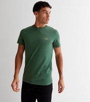 Jack & Jones Khaki Crew Neck Short Sleeve Pocket Logo T-Shirt